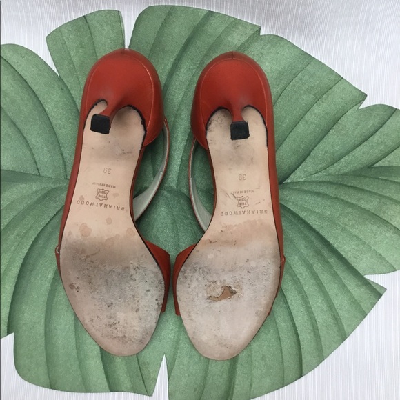 Brian Atwood Lovely Autumn/Reddish Color Heels. - Picture 6 of 6